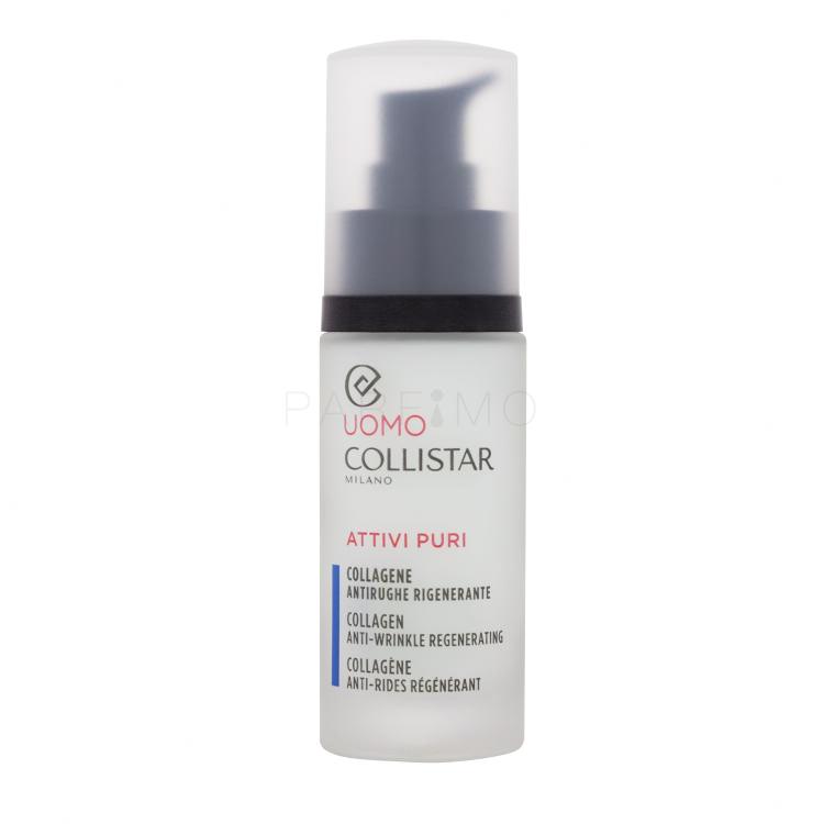 Collistar Uomo Attivi Puri Collagen Anti-Wrinkle Regenerating Ser facial pentru bărbați 30 ml