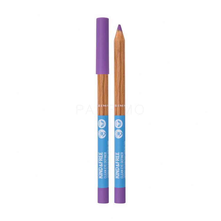 Rimmel London Kind &amp; Free Clean Eye Definer Creion de ochi pentru femei 1,1 g Nuanţă 003 Grape