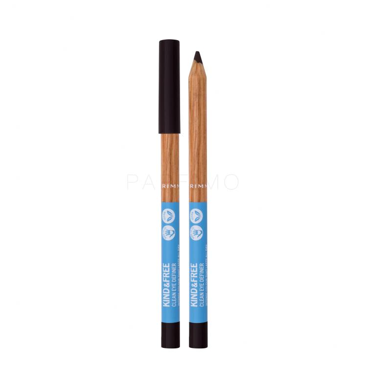 Rimmel London Kind &amp; Free Clean Eye Definer Creion de ochi pentru femei 1,1 g Nuanţă 002 Pecan