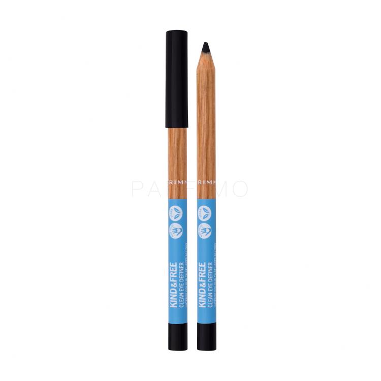 Rimmel London Kind &amp; Free Clean Eye Definer Creion de ochi pentru femei 1,1 g Nuanţă 001 Pitch