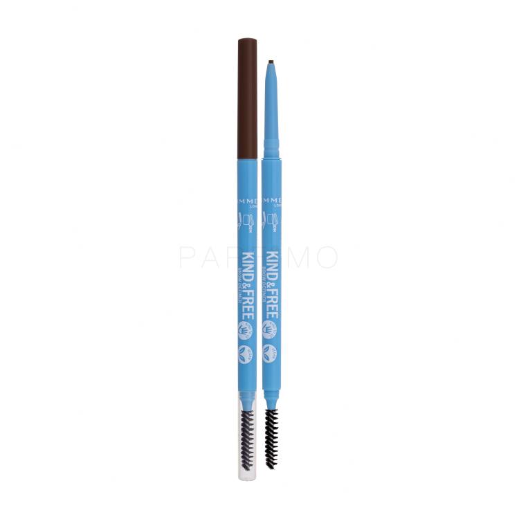 Rimmel London Kind &amp; Free Brow Definer Creion pentru femei 0,09 g Nuanţă 006 Espresso