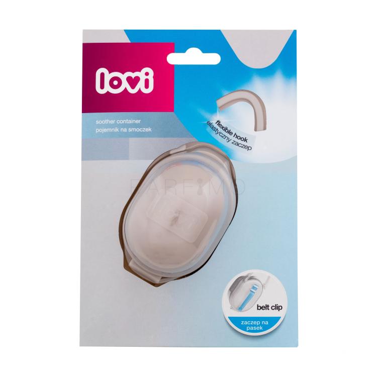 LOVI Soother Container Beige Cutie pentru suzetă pentru copii 1 buc