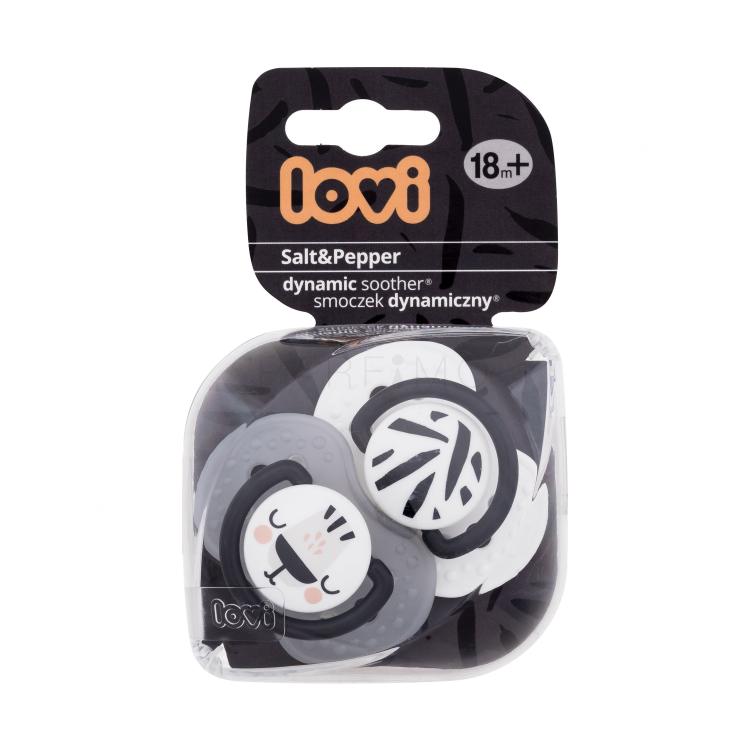 LOVI Salt&amp;Pepper Dynamic Soother 18m+ Suzete pentru copii 2 buc