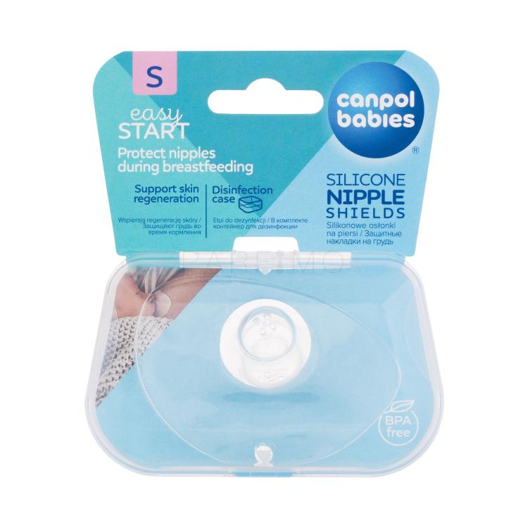 Canpol babies Easy Start Silicone Nipple Shields S Inserții pentru sutien pentru femei 2 buc