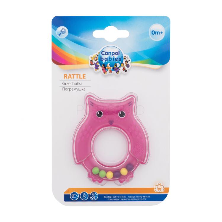 Canpol babies Rattle Owl Pink Jucarie zornaitoare pentru copii 1 buc