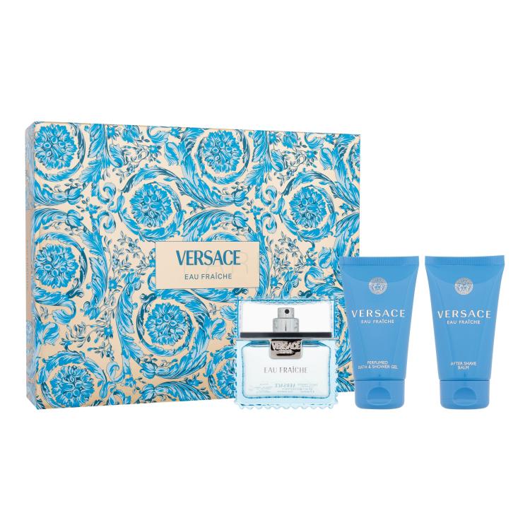 Versace Man Eau Fraiche SET2 Set cadou Apă de toaletă 50 ml + gel de duș 50 ml + balsam după ras 50 ml