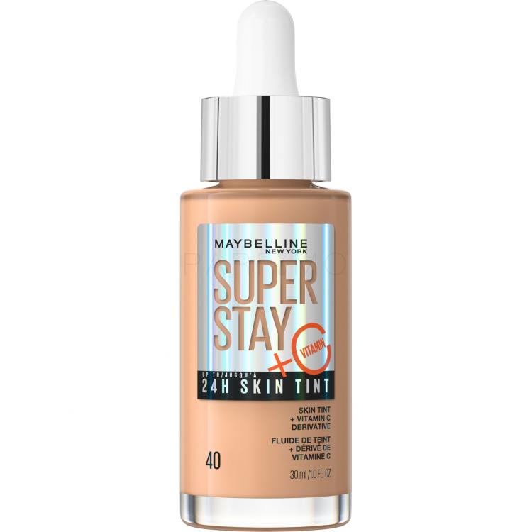 Maybelline Superstay 24H Skin Tint + Vitamin C Fond de ten pentru femei 30 ml Nuanţă 40