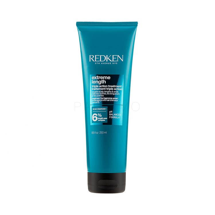 Redken Extreme Length Triple Action Treatment Mască de păr pentru femei 250 ml