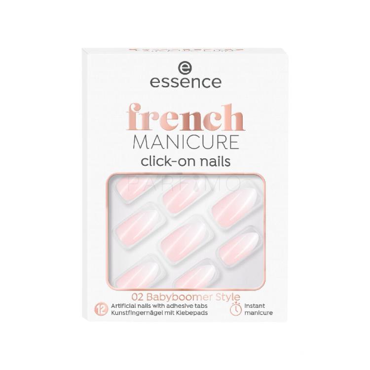 Essence French Manicure Click &amp; Go Nails Unghii artificiale pentru femei Nuanţă 02 Babyboomer Set