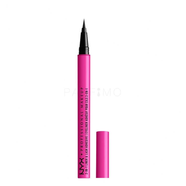 NYX Professional Makeup Jumbo Lash! 2in1 Liner &amp; Lash Adhesive Tuș de ochi pentru femei 1 ml Nuanţă 01 Black