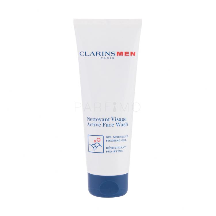Clarins Men Active Face Wash Spumă facială pentru bărbați 125 ml Cutie cu defect