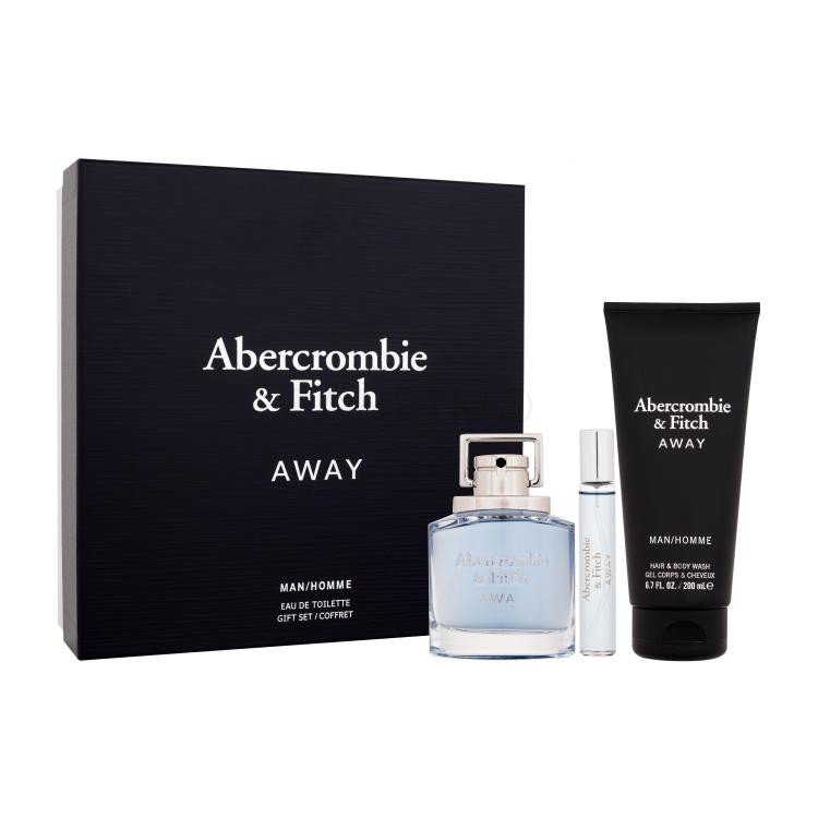 Abercrombie &amp; Fitch Away Set cadou Apă de toaletă 100 ml + apă de toaletă 15 ml + gel de duș 200 ml