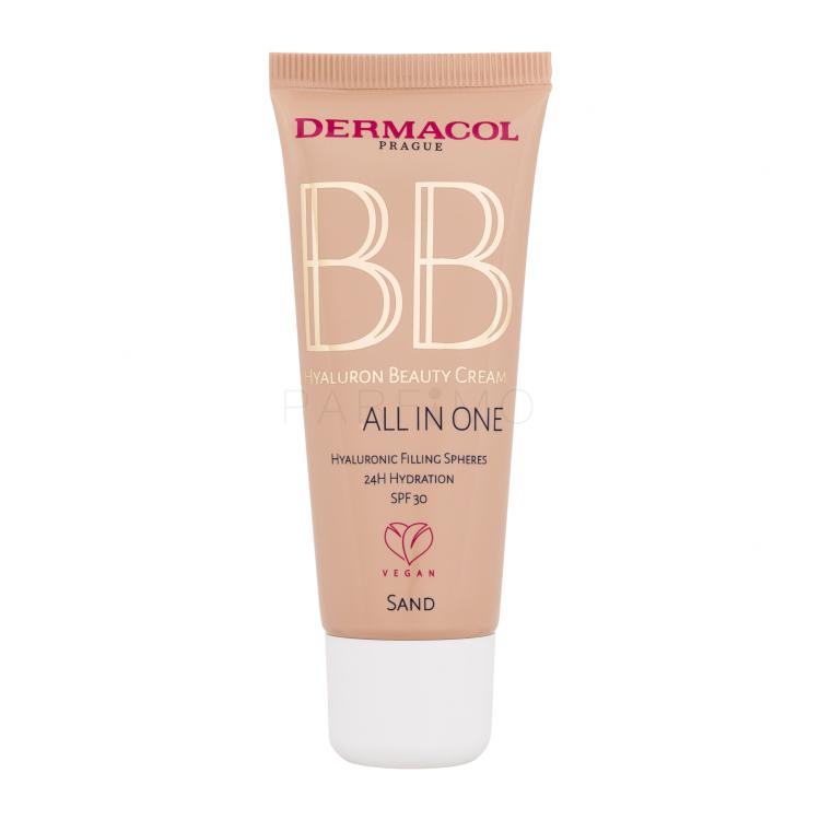 Dermacol BB Cream Hyaluron Beauty Cream All In One SPF30 Cremă BB pentru femei 30 ml Nuanţă 01 Sand