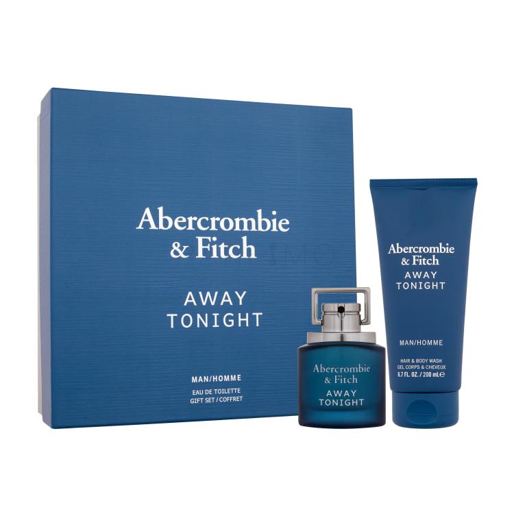 Abercrombie &amp; Fitch Away Tonight Set cadou Apă de toaletă 50 ml + gel de duș 200 ml Cutie cu defect