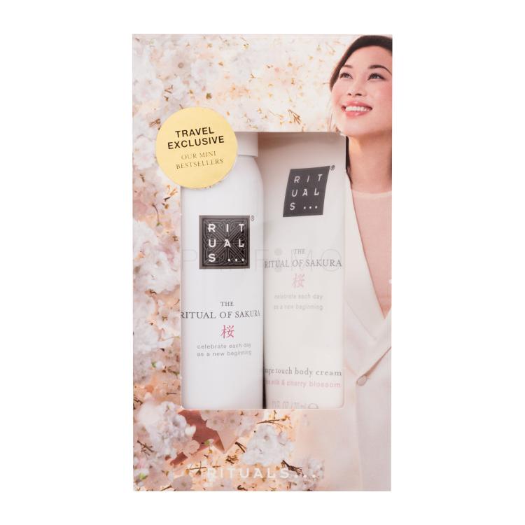 Rituals The Ritual Of Sakura Travel Exclusive Mini Bestsellers Set cadou Cremă de corp Magic Touch Body Cream 70 ml + spumă de corp Sensational Foaming Shower Gel 50 ml