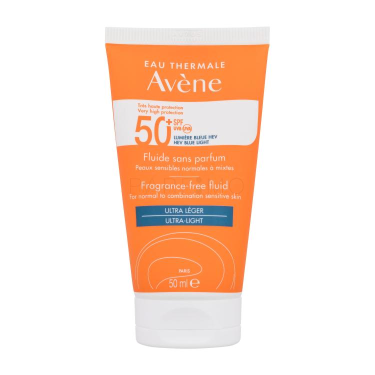 Avene Sun Fragrance-Free Fluid Ultra-Light SPF50+ Pentru ten 50 ml