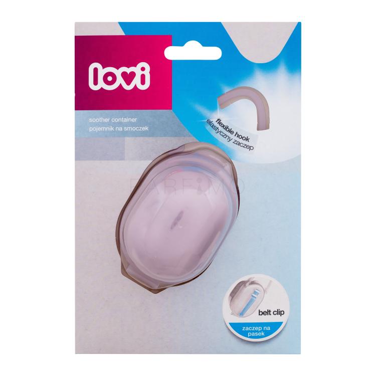 LOVI Soother Container Pink Cutie pentru suzetă pentru copii 1 buc