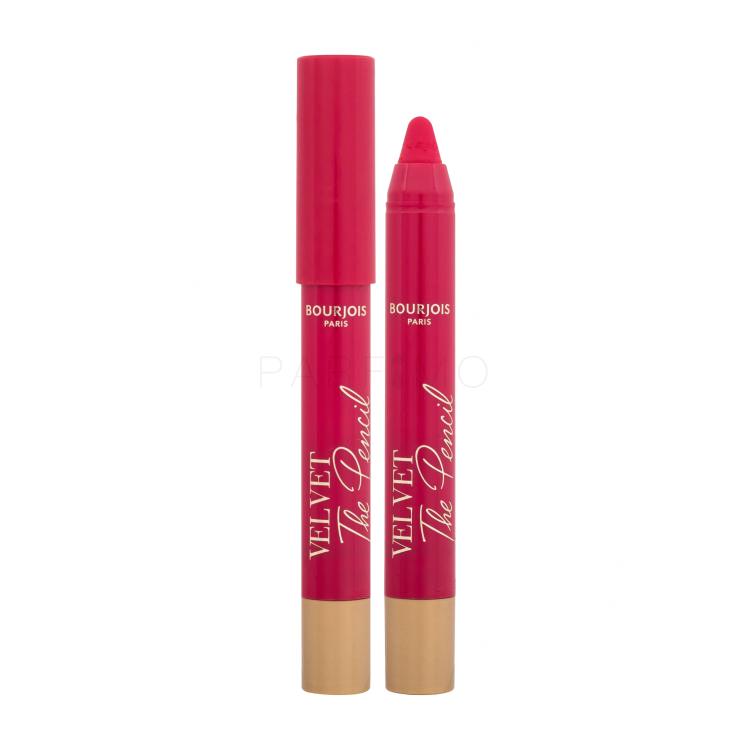 BOURJOIS Paris Velvet The Pencil Ruj de buze pentru femei 1,8 g Nuanţă 06 Framboise Griffée