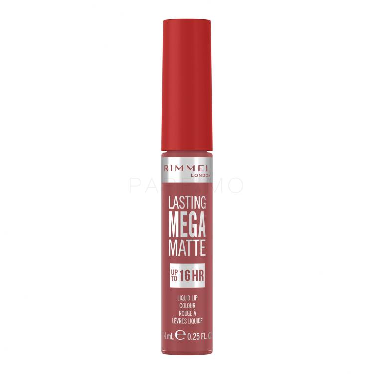 Rimmel London Lasting Mega Matte Liquid Lip Colour Ruj de buze pentru femei 7,4 ml Nuanţă Rose &amp; Shine