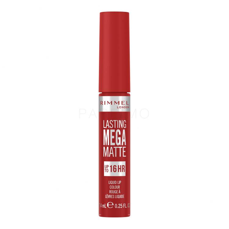 Rimmel London Lasting Mega Matte Liquid Lip Colour Ruj de buze pentru femei 7,4 ml Nuanţă Fire Starter