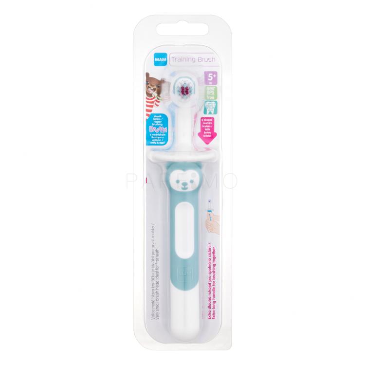 MAM Baby´s Brush Training Brush 5m+ Turquoise Periuțe de dinți pentru copii 1 buc