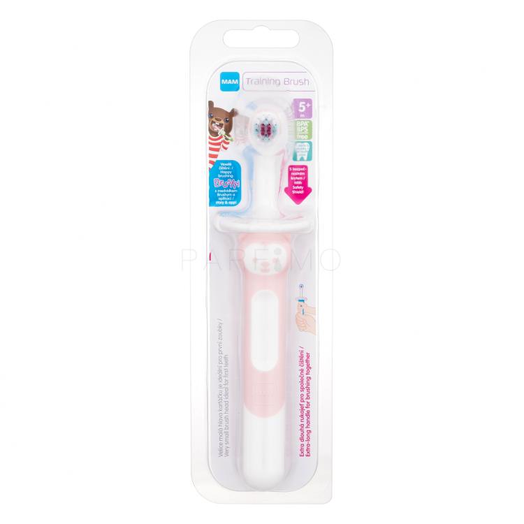 MAM Baby´s Brush Training Brush 5m+ Pink Periuțe de dinți pentru copii 1 buc