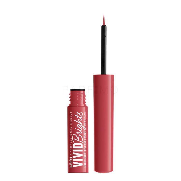 NYX Professional Makeup Vivid Brights Tuș de ochi pentru femei 2 ml Nuanţă 04 On Red