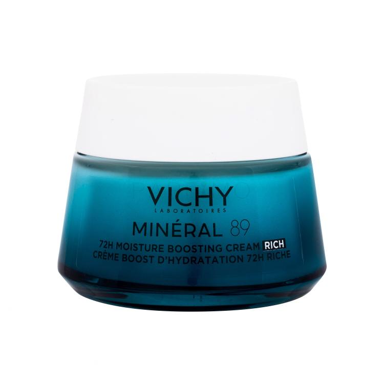 Vichy Minéral 89 72H Moisture Boosting Cream Rich Cremă de zi pentru femei 50 ml