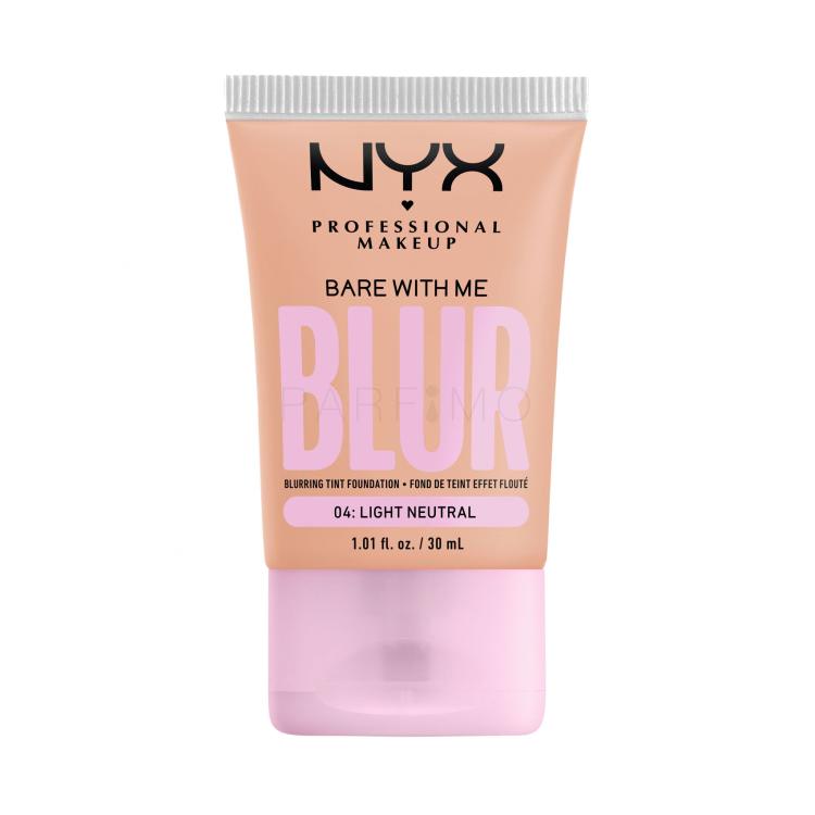 NYX Professional Makeup Bare With Me Blur Tint Foundation Fond de ten pentru femei 30 ml Nuanţă 04 Light Neutral