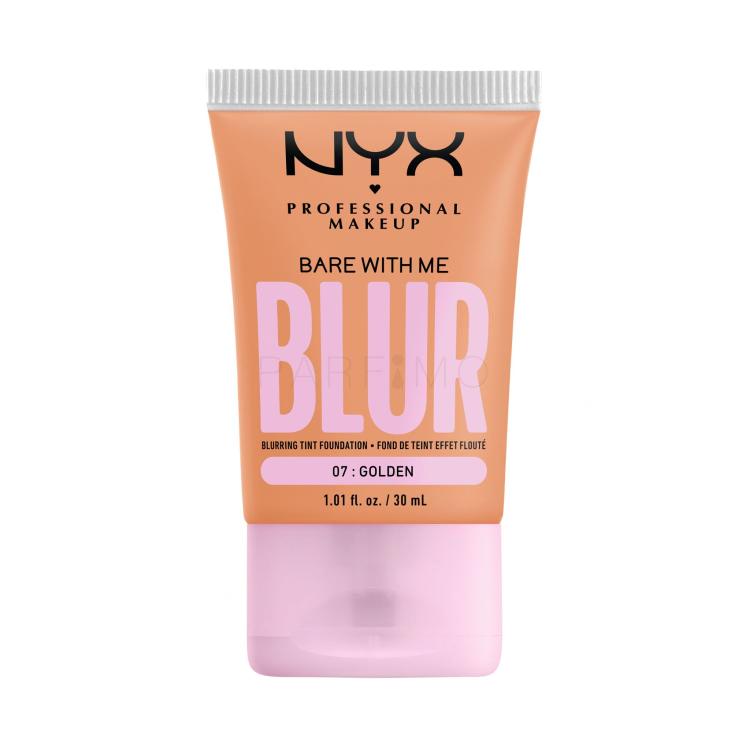 NYX Professional Makeup Bare With Me Blur Tint Foundation Fond de ten pentru femei 30 ml Nuanţă 07 Golden