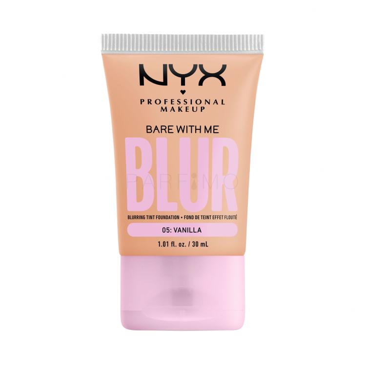 NYX Professional Makeup Bare With Me Blur Tint Foundation Fond de ten pentru femei 30 ml Nuanţă 05 Vanilla