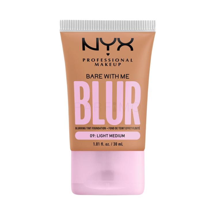 NYX Professional Makeup Bare With Me Blur Tint Foundation Fond de ten pentru femei 30 ml Nuanţă 09 Light Medium