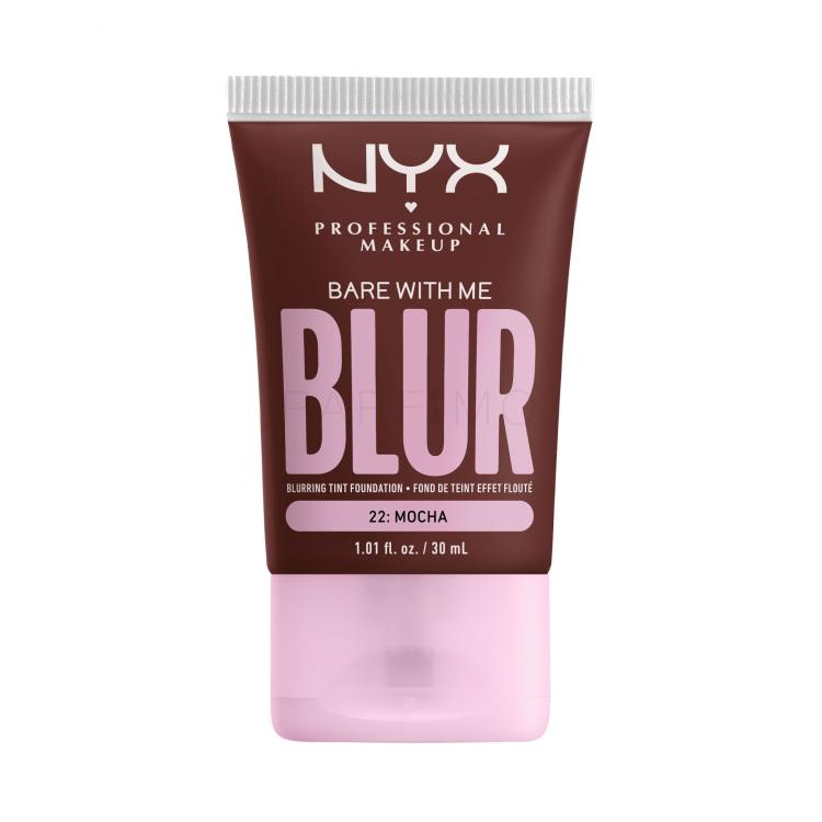 NYX Professional Makeup Bare With Me Blur Tint Foundation Fond de ten pentru femei 30 ml Nuanţă 22 Mocha