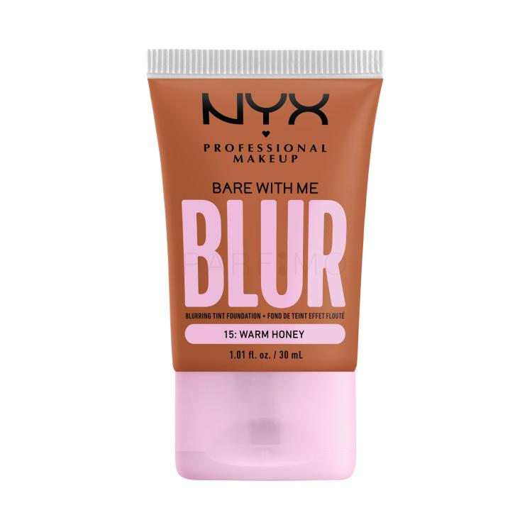 NYX Professional Makeup Bare With Me Blur Tint Foundation Fond de ten pentru femei 30 ml Nuanţă 15 Warm Honey