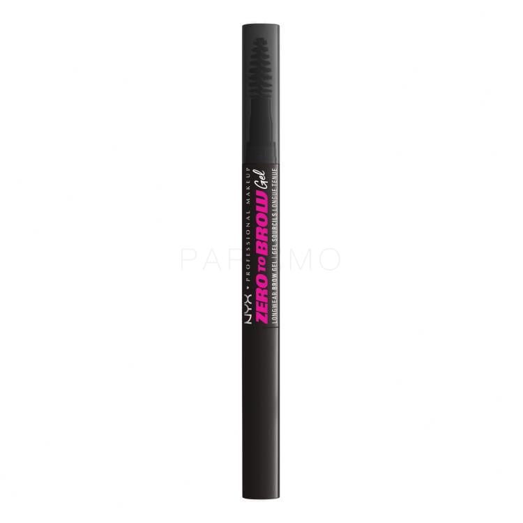 NYX Professional Makeup Zero To Brow Gel și ceară pentru femei 2 ml Nuanţă 08 Black