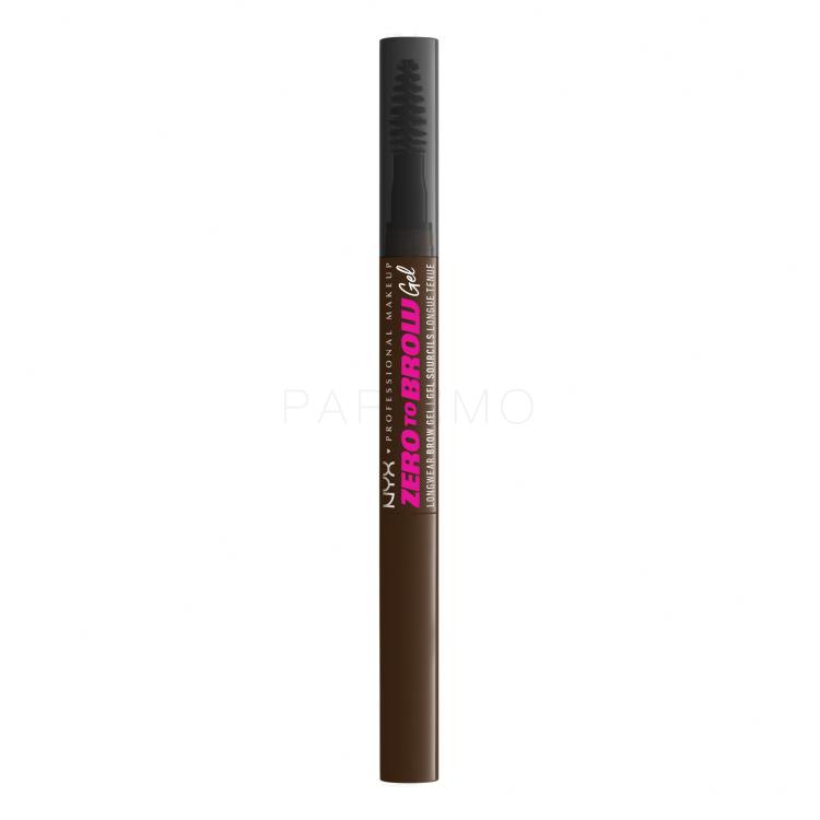 NYX Professional Makeup Zero To Brow Gel și ceară pentru femei 2 ml Nuanţă 07 Espresso