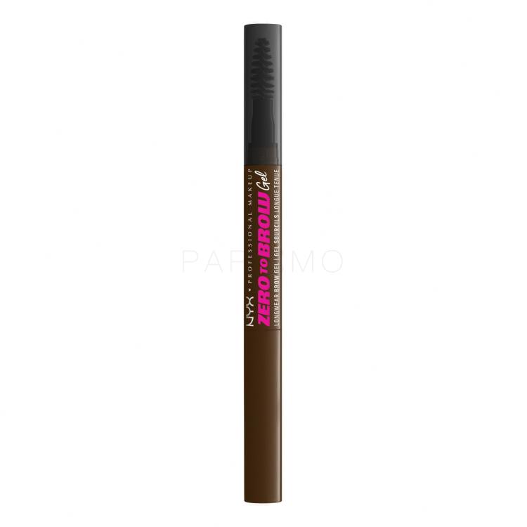 NYX Professional Makeup Zero To Brow Gel și ceară pentru femei 2 ml Nuanţă 06 Chocolate