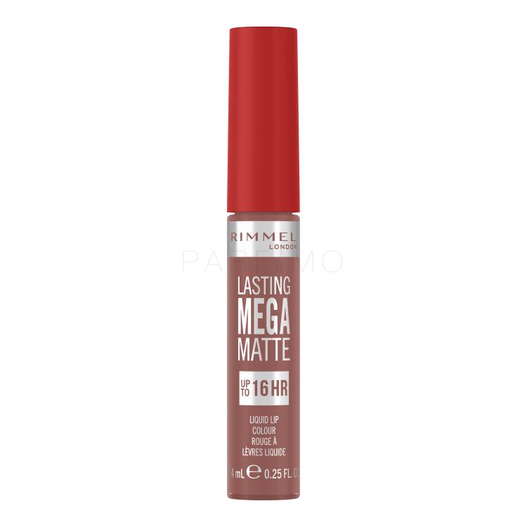 Rimmel London Lasting Mega Matte Liquid Lip Colour Ruj de buze pentru femei 7,4 ml Nuanţă Strapless