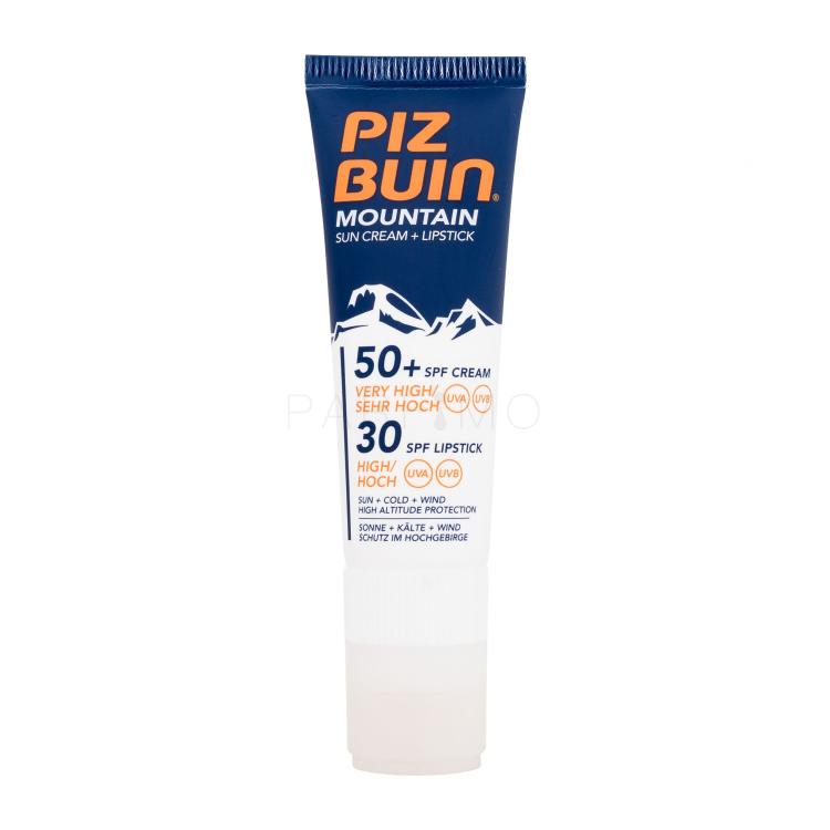 PIZ BUIN Mountain Sun Cream + Lipstick SPF50+ Pentru ten 22,3 ml