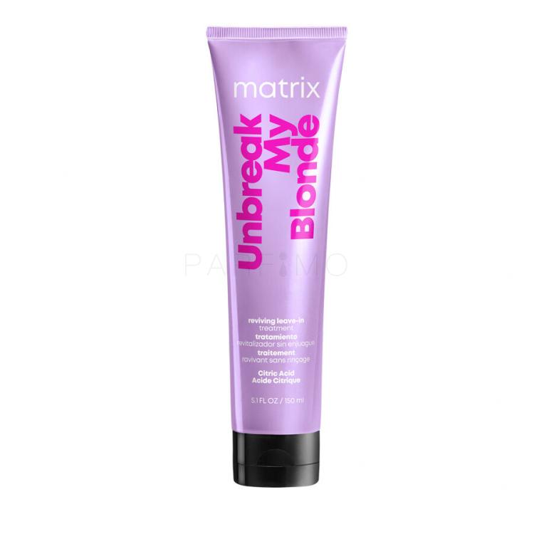 Matrix Unbreak My Blonde Reviving Leave-In Treatment Cremă de păr pentru femei 150 ml