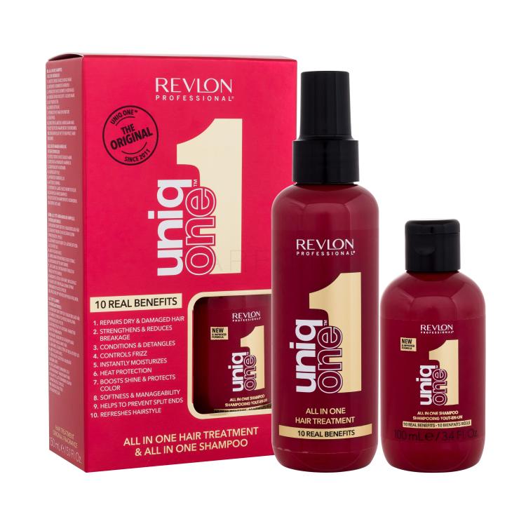 Revlon Professional Uniq One All In One Hair Treatment Set cadou Cura pentru par Uniq One All In One Hair Treatment 150 ml + sampon Uniq One All In One Shampoo 100 ml