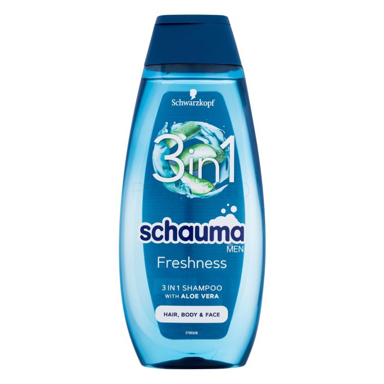 Schwarzkopf Schauma Men Freshness 3in1 Șampon pentru bărbați 400 ml