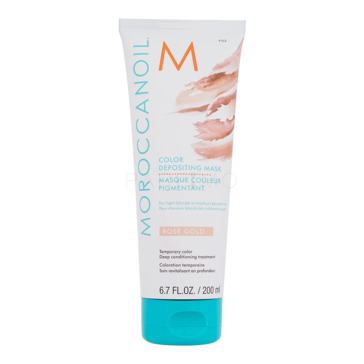 Moroccanoil Color Depositing Mask Vopsea de păr pentru femei 200 ml Nuanţă Rose Gold