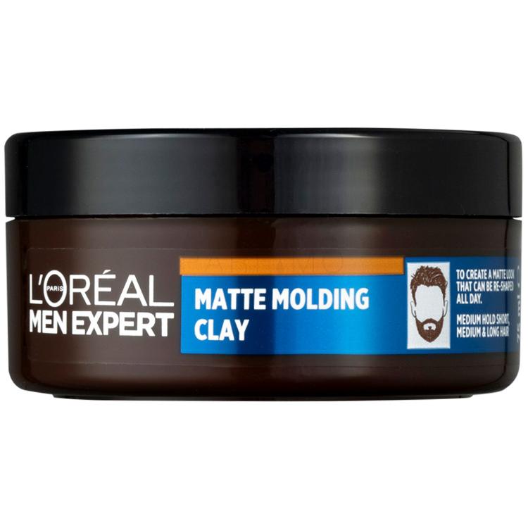 L&#039;Oréal Paris Men Expert Barber Club Messy Hair Molding Clay Cremă modelatoare pentru bărbați 75 ml