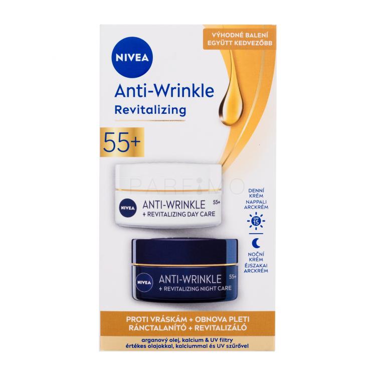 Nivea Anti-Wrinkle Revitalizing Set cadou Tratament de zi revitalizant antirid 50 ml + Tratament de noapte revitalizant antirid 50 ml