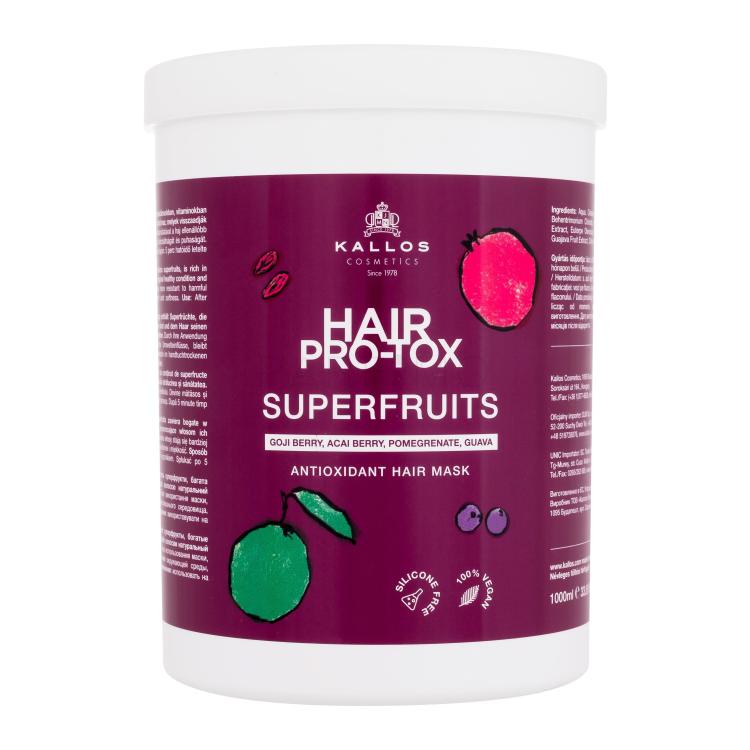 Kallos Cosmetics Hair Pro-Tox Superfruits Antioxidant Hair Mask Mască de păr pentru femei 1000 ml