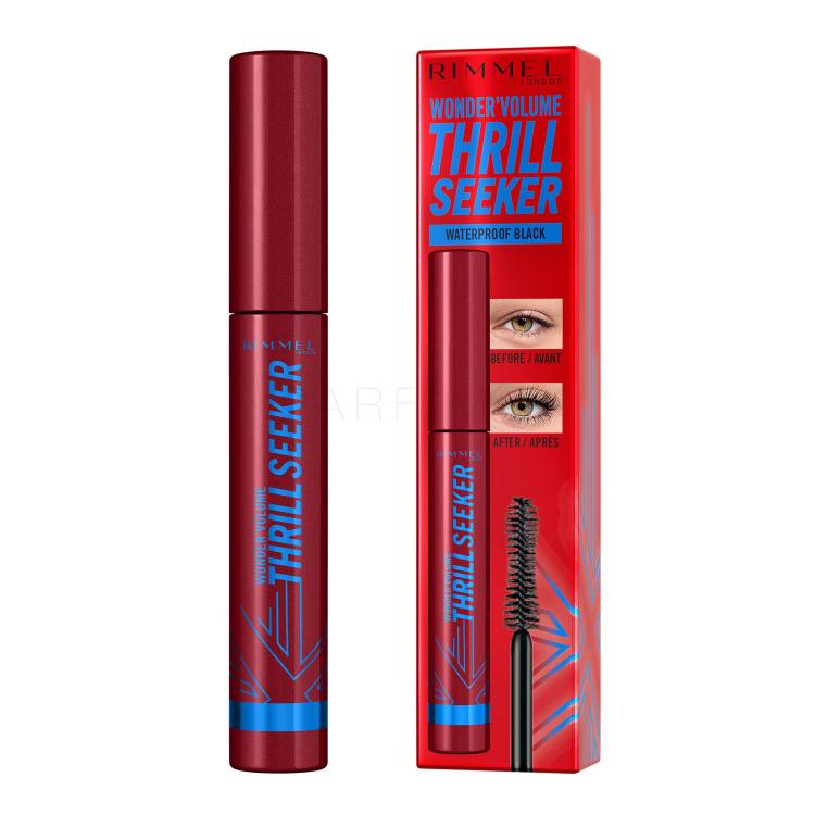 Rimmel London Thrill Seeker Mascara pentru femei 8 ml Nuanţă Waterproof Black