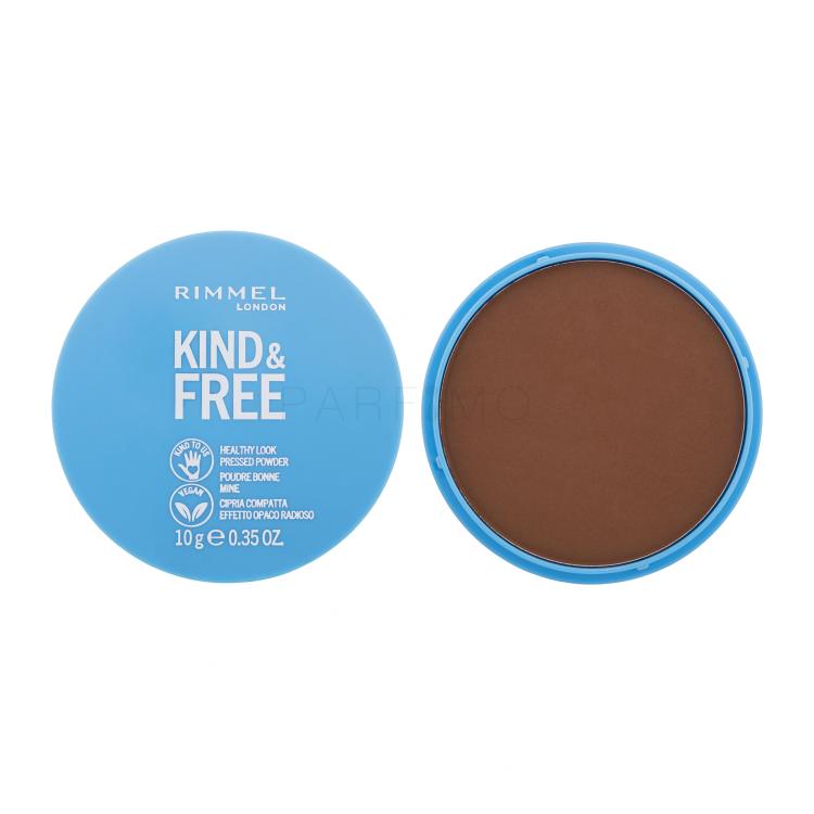 Rimmel London Kind &amp; Free Healthy Look Pressed Powder Pudră pentru femei 10 g Nuanţă 050 Deep