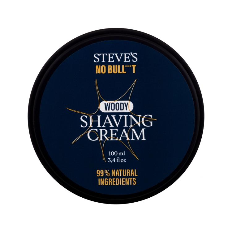 Steve´s No Bull***t Woody Shaving Cream Cremă de ras pentru bărbați 100 ml