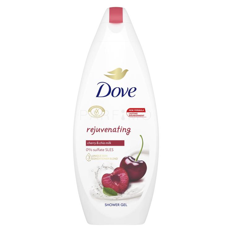 Dove Rejuvenating Cherry &amp; Chia Milk Gel de duș pentru femei 250 ml